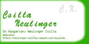 csilla neulinger business card